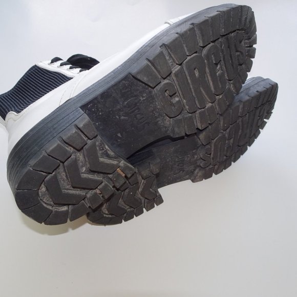 Circus by Sam Edelman White Giovanny Lug Sole Ankle Boots - Picture 7 of 7